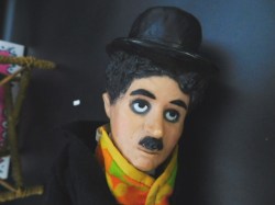 charlie chaplin doll vest face